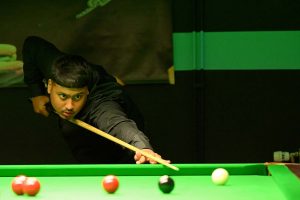 Halim Hussain plays a shot.